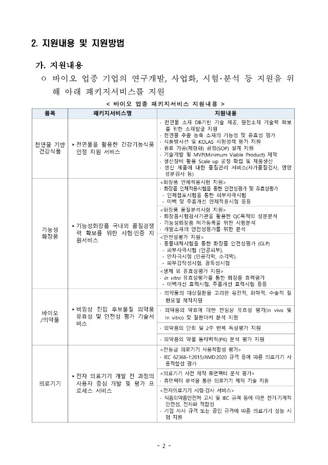 (바이오) 패키지서비스 기업신청 공고_2.jpg